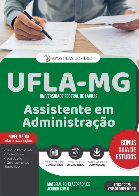 Apostila UFLA/MG 2025 - Assistente em Administração