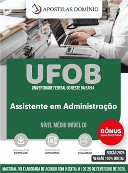 Apostila UFOB 2025 - Assistente em Administração