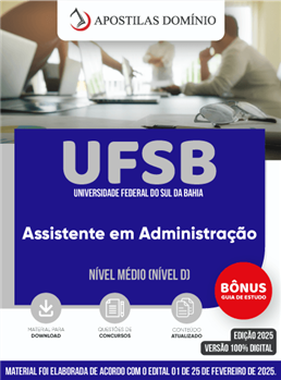 Apostila UFSB 2025 - Assistente em Administração