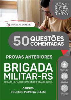 Caderno de Questões Brigada Militar/RS 2025 - Soldado Primeira Classe