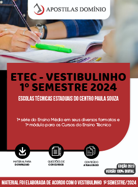 Prova ETEC 2023: O que estudar? Apostilas e Simulados e Conteúdos