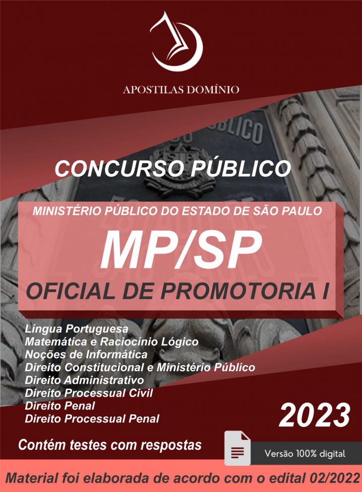 Apostila Concurso MP SP - Oficial de Promotoria 1 - Solução Cursos