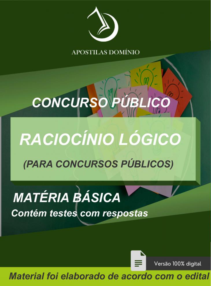 Apostila Raciocínio Lógico Para Concursos Públicos : MATÉRIAS BÁSICAS ...