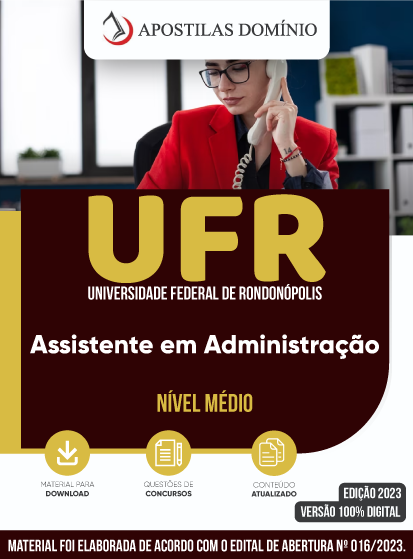 Apostila UFMG 2023 Assistente em Administração