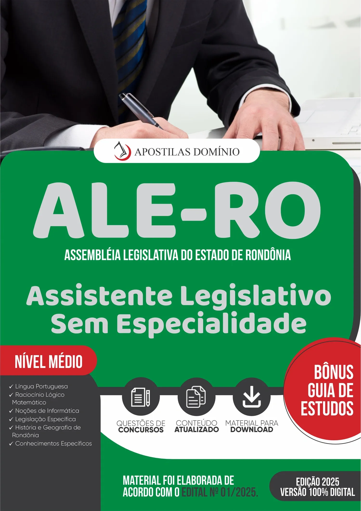 Apostila ALE-RO 2025 - Assistente Legislativo