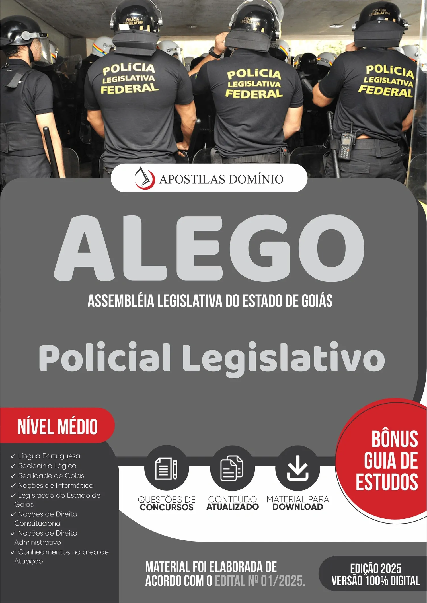 Apostila ALEGO 2025 - Policial Legislativo