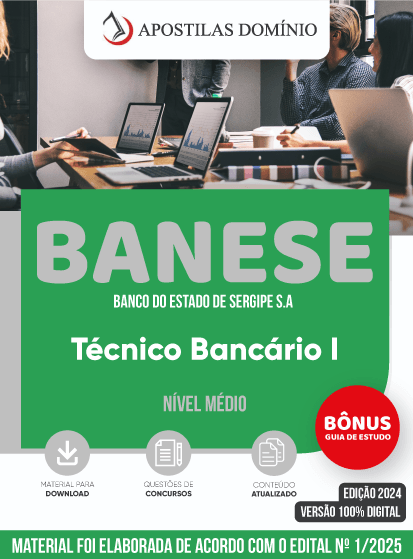 Apostila BANESE 2025 - Técnico Bancário I