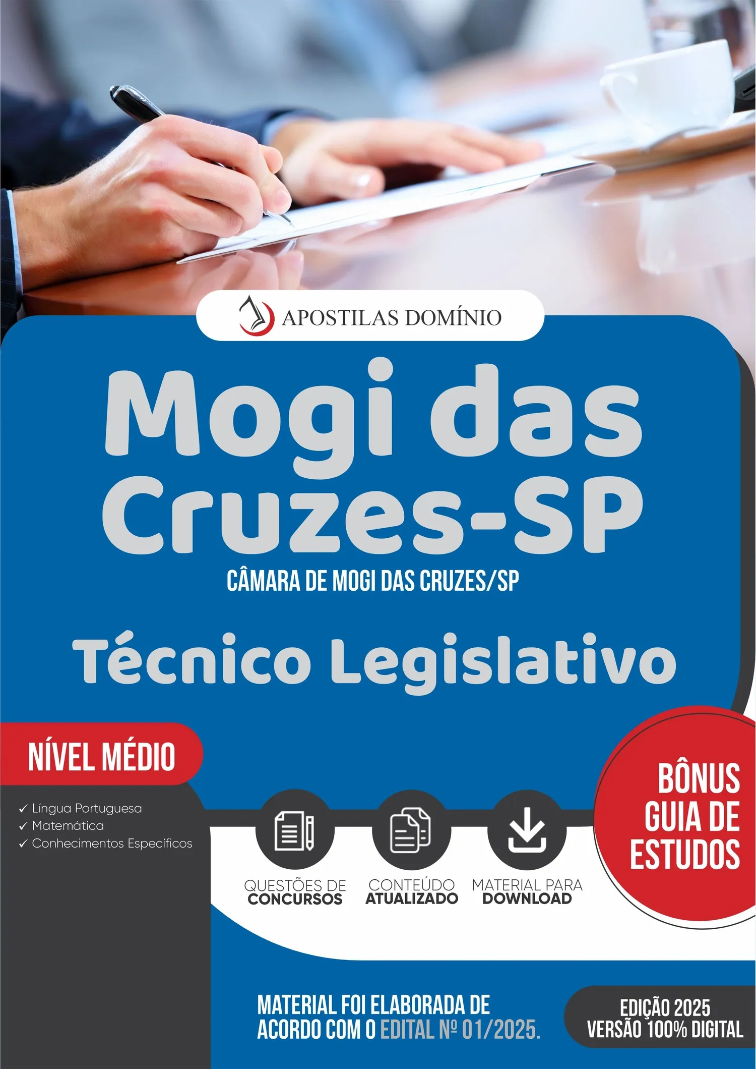 Apostila Câmara de Mogi das Cruzes/SP 2025 - Técnico Legislativo