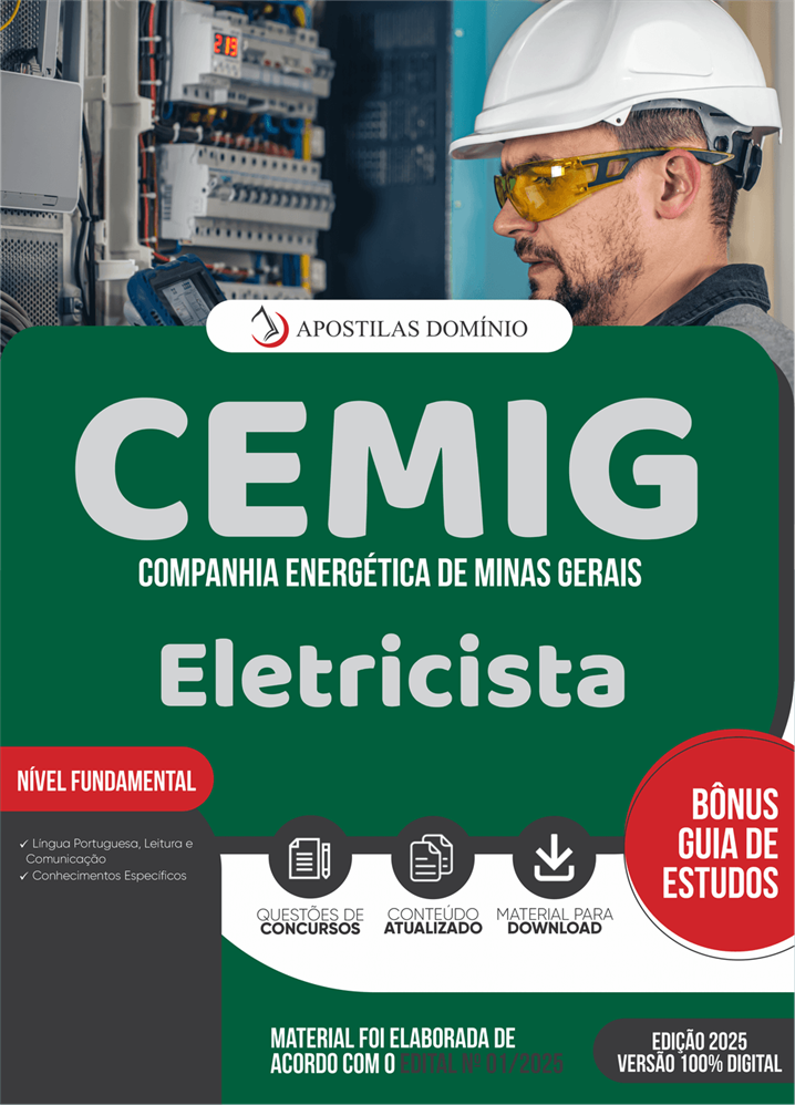 Apostila CEMIG 2025 - Eletricista