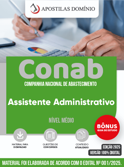 Apostila Conab 2025 - Assistente Administrativo