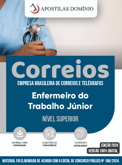 Apostila Correios 2025 - Enfermeiro do Trabalho Júnior