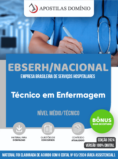 Apostila EBSERH/NACIONAL 2025 - Técnico em Enfermagem