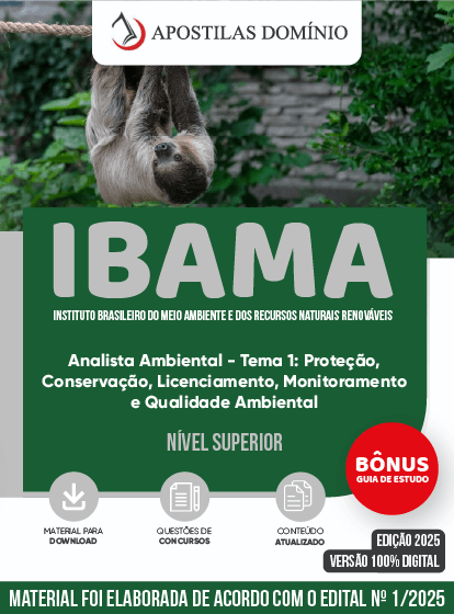 Apostila IBAMA 2025 - Analista Ambiental