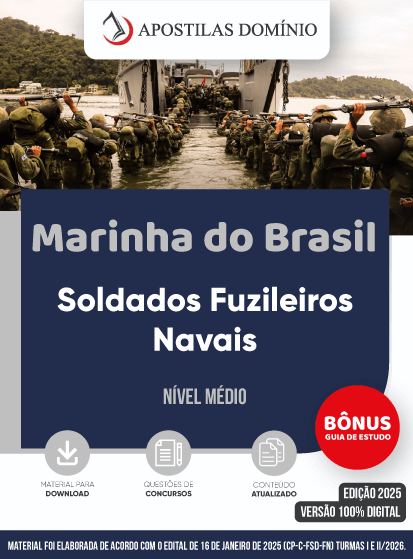 Apostila Marinha do Brasil 2025 - Curso de Formação de Soldados Fuzileiros Navais