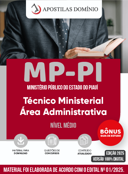 Apostila MP-PI 2025 - Técnico Ministerial - Área Administrativa