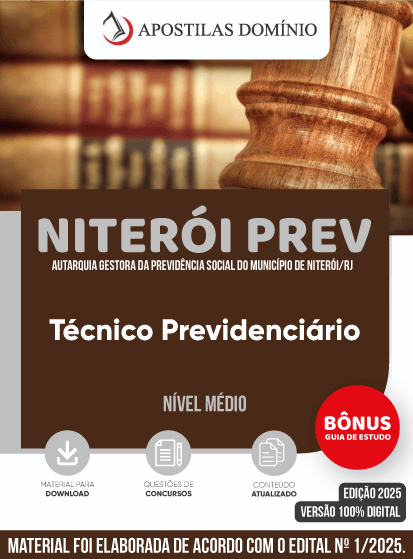 Apostila NITERÓI PREV 2025 - Técnico Previdenciário