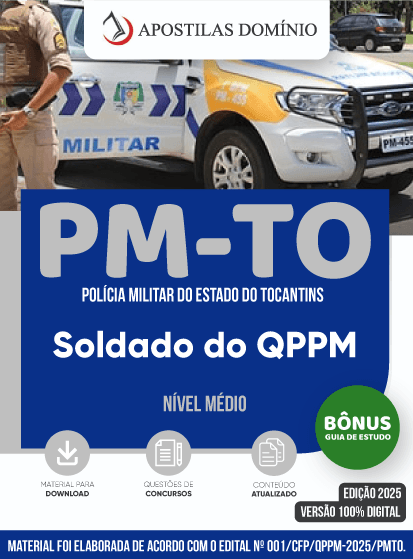 Apostila PM-TO 2025 - Soldado do QPPM