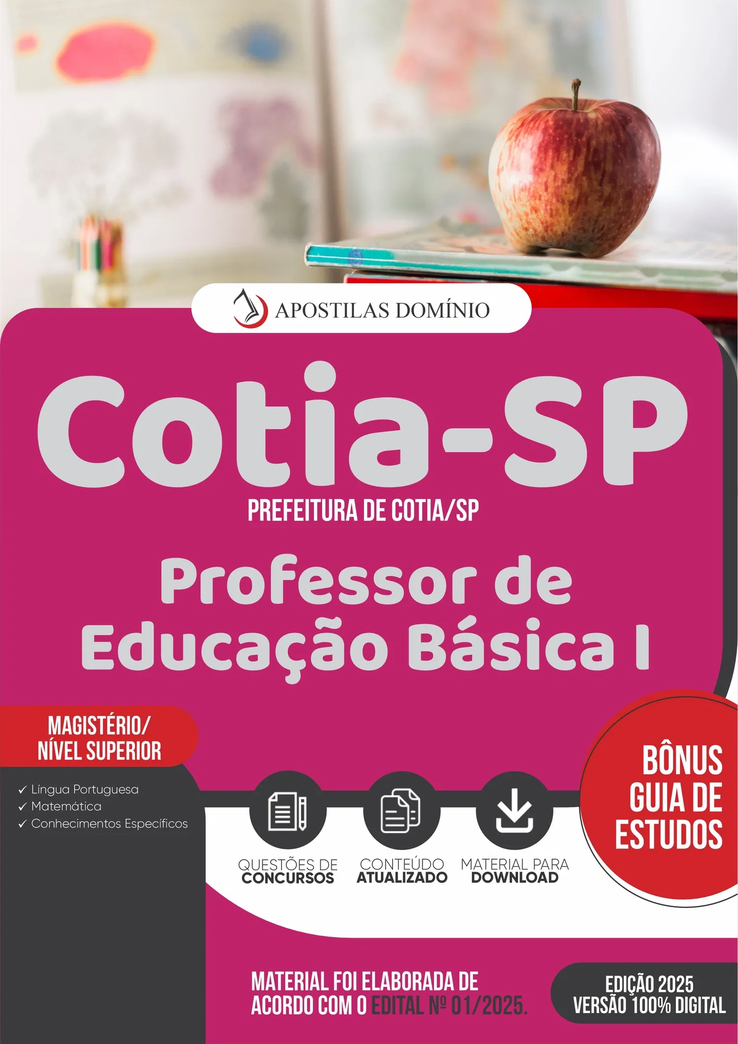Apostila Prefeitura de Cotia/SP 2025 - Professor de Educação Básica I
