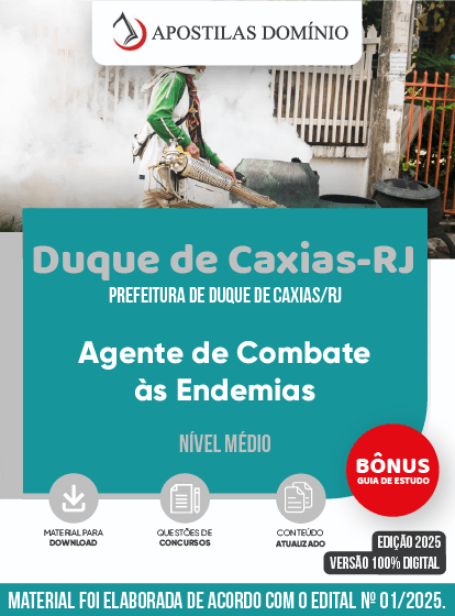 Apostila Prefeitura de Duque de Caxias/RJ 2025 - Agente de Combate às Endemias