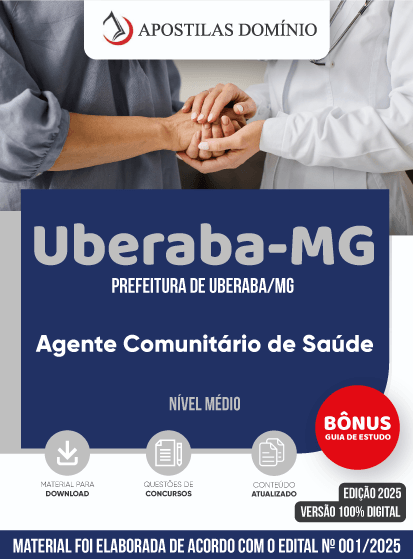 Apostila Prefeitura de Uberaba/MG 2025 - Agente Comunitário de Saúde