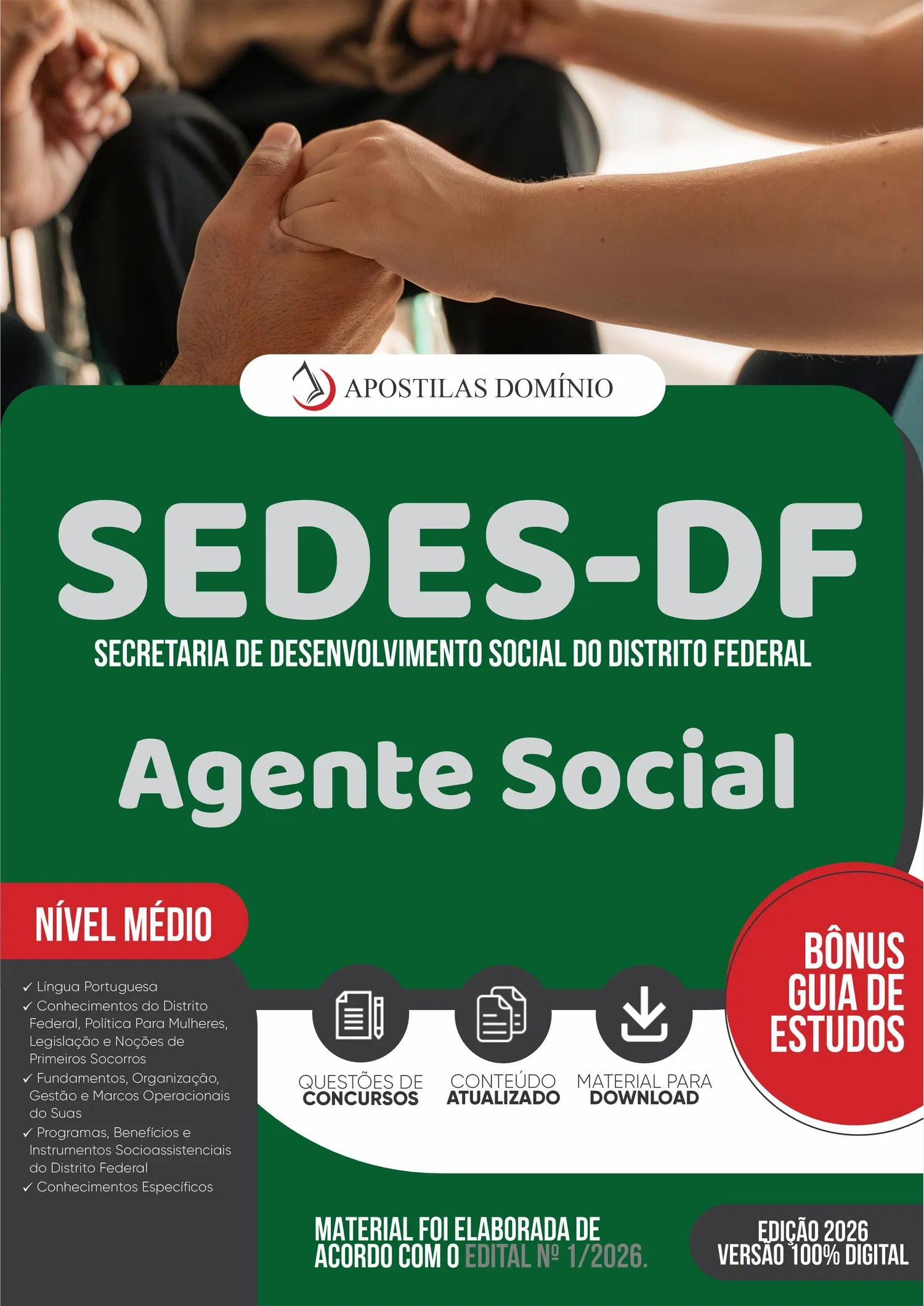 Apostila SEDES-DF 2026 - Agente Social