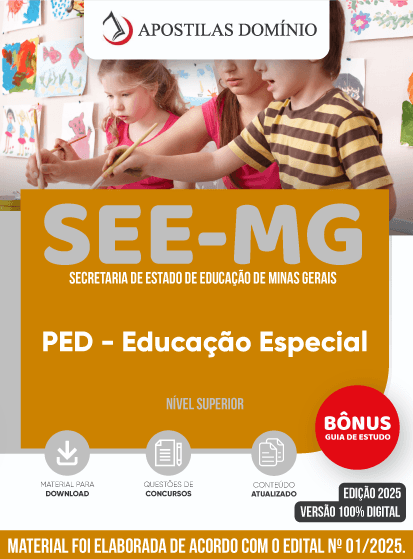 Apostila SEE-MG 2025 - PEB - Educação Especial