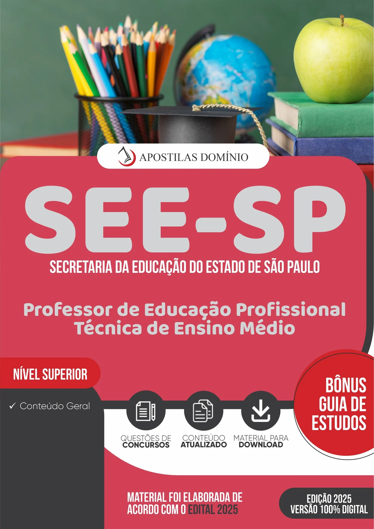 Apostila SEE-SP 2026 - Professor de Educação Profissional Técnica de Ensino Médio