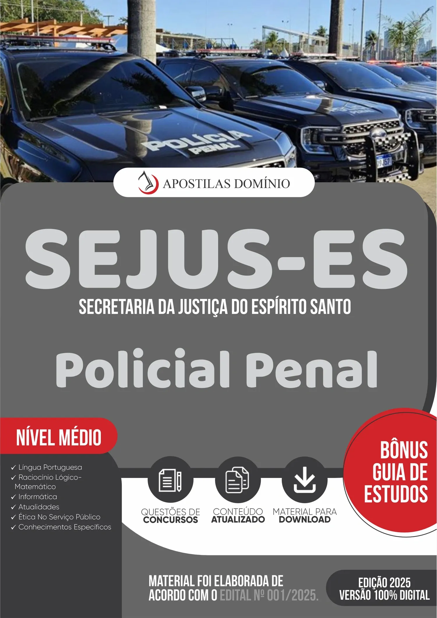 Apostila SEJUS-ES 2025 - Policial Penal