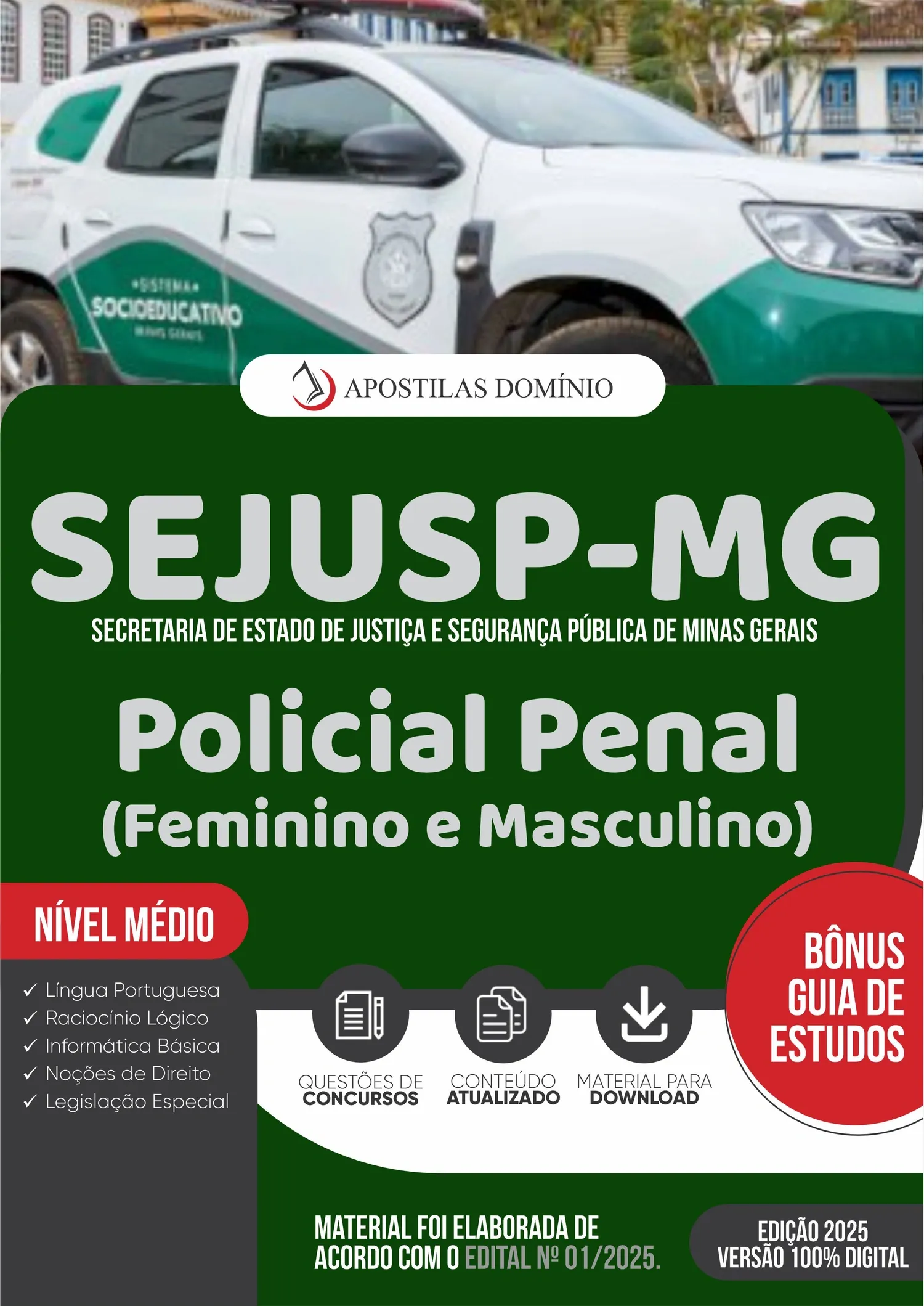 Apostila SEJUSP-MG 2025 - Policial Penal