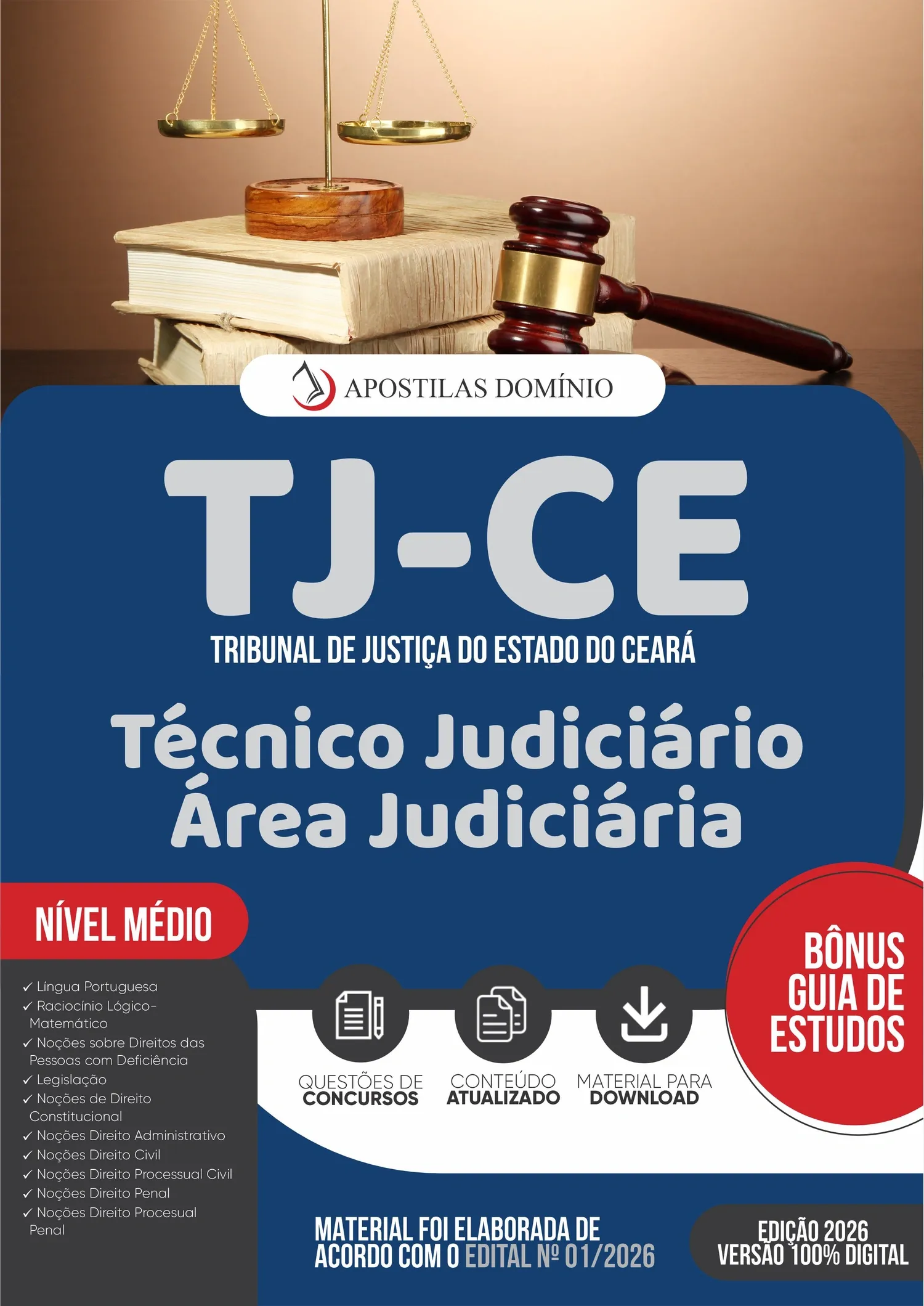 Apostila TJ-CE 2026 - Técnico Judiciário