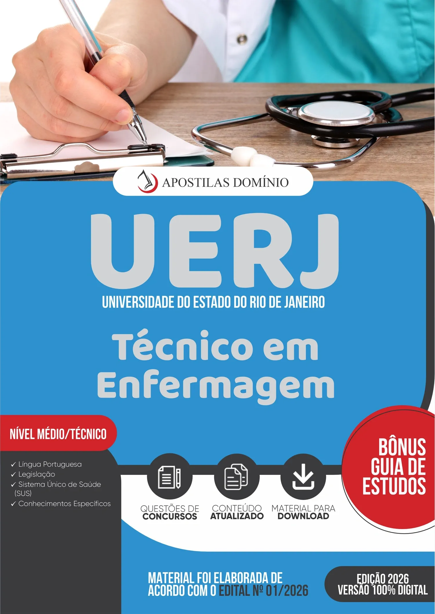 Apostila UERJ 2026 - Técnico em Enfermagem