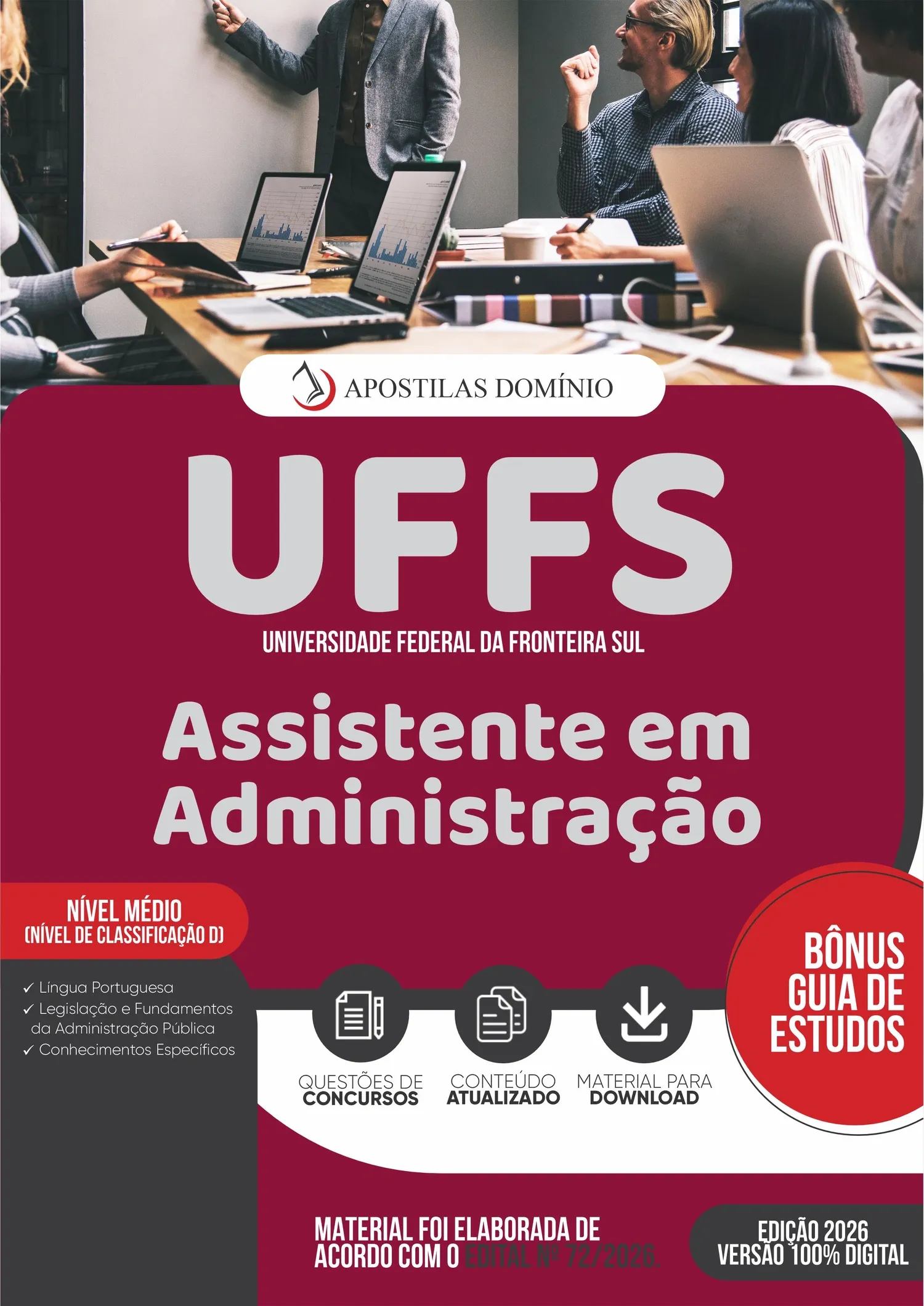 Apostila UFFS 2026 - Assistente em Administração