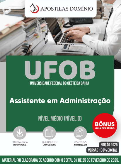 Apostila UFOB 2025 - Assistente em Administração