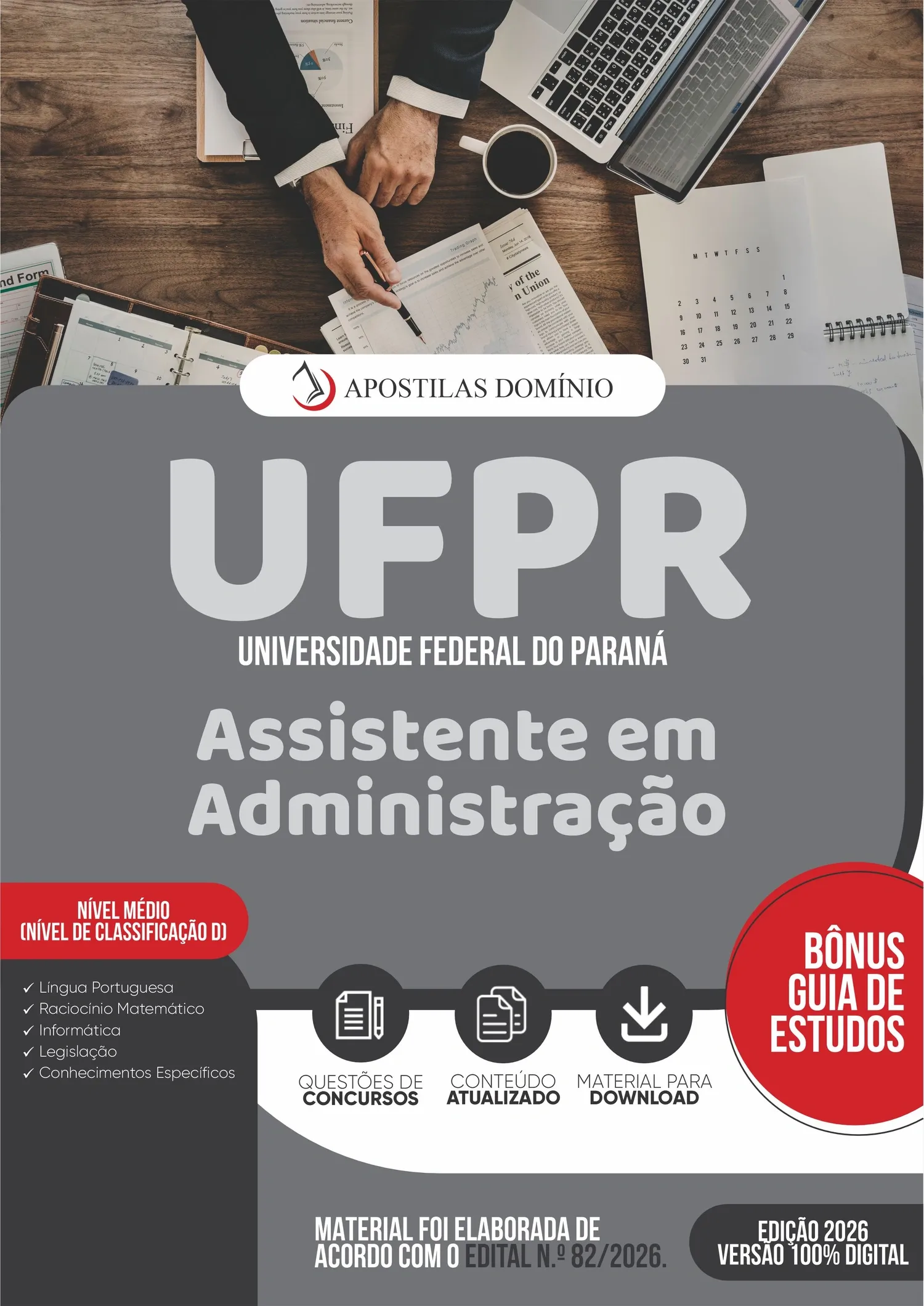 Apostila UFPR 2026 - Assistente em Administração