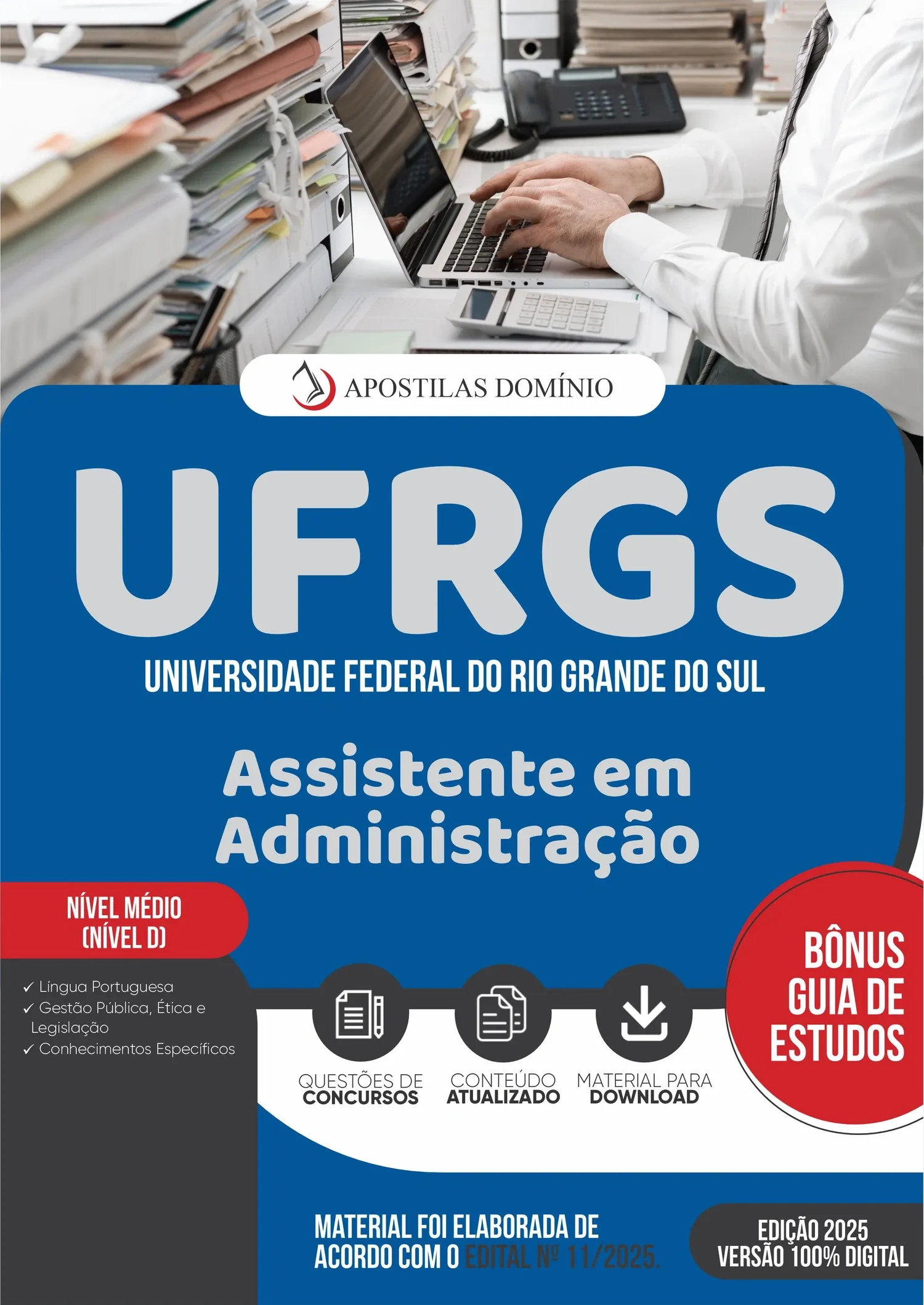 Apostila UFRGS 2025 - Assistente em Administração