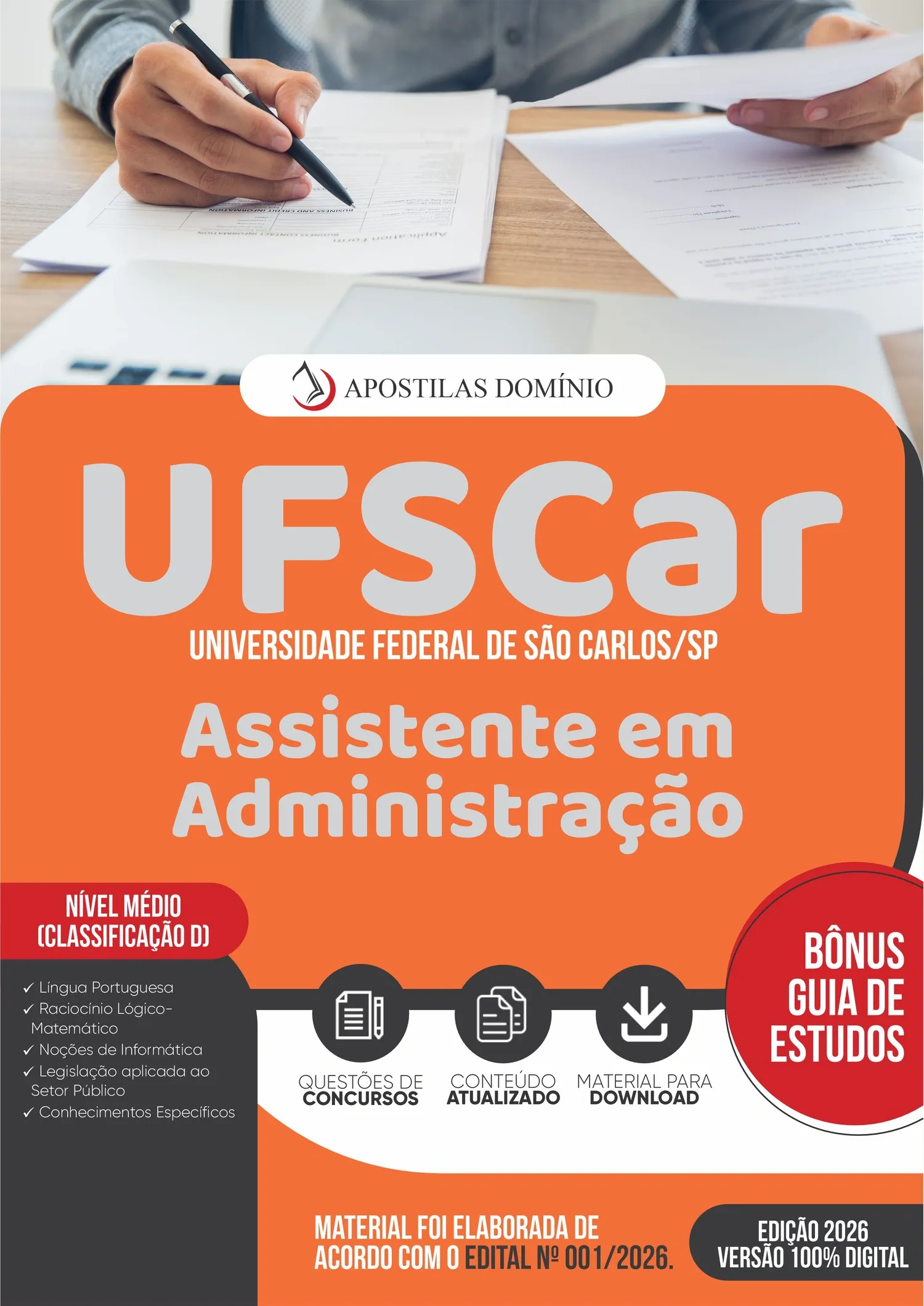 Apostila UFSCar 2026 - Assistente em Administração