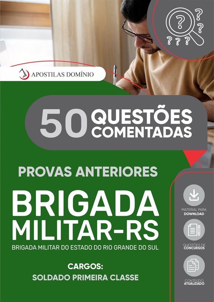 Caderno de Questões Brigada Militar/RS 2025 - Soldado Primeira Classe