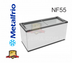 Freezer Metalfrio Expositor Horizontal Porta de Vidro Deslizante
