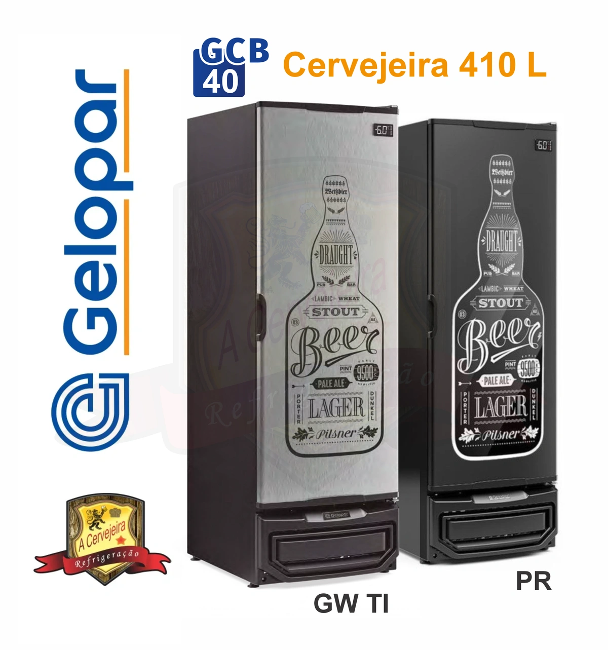 Cervejeira Gelopar Tipo Inox GCB-40 GW TI 410L | A Cervejeira