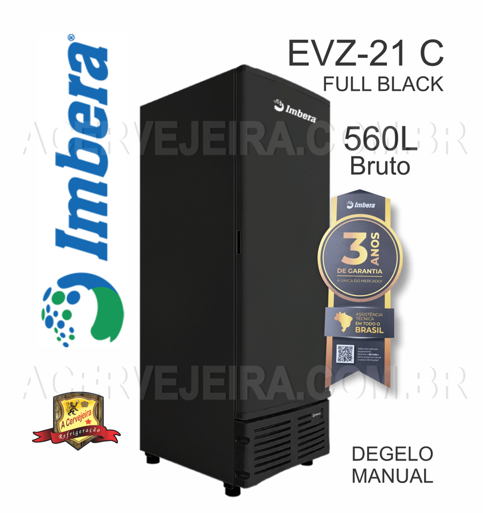 Conservador/ Freezer Vertical Tripla Ação 560L Imbera Porta Cega
