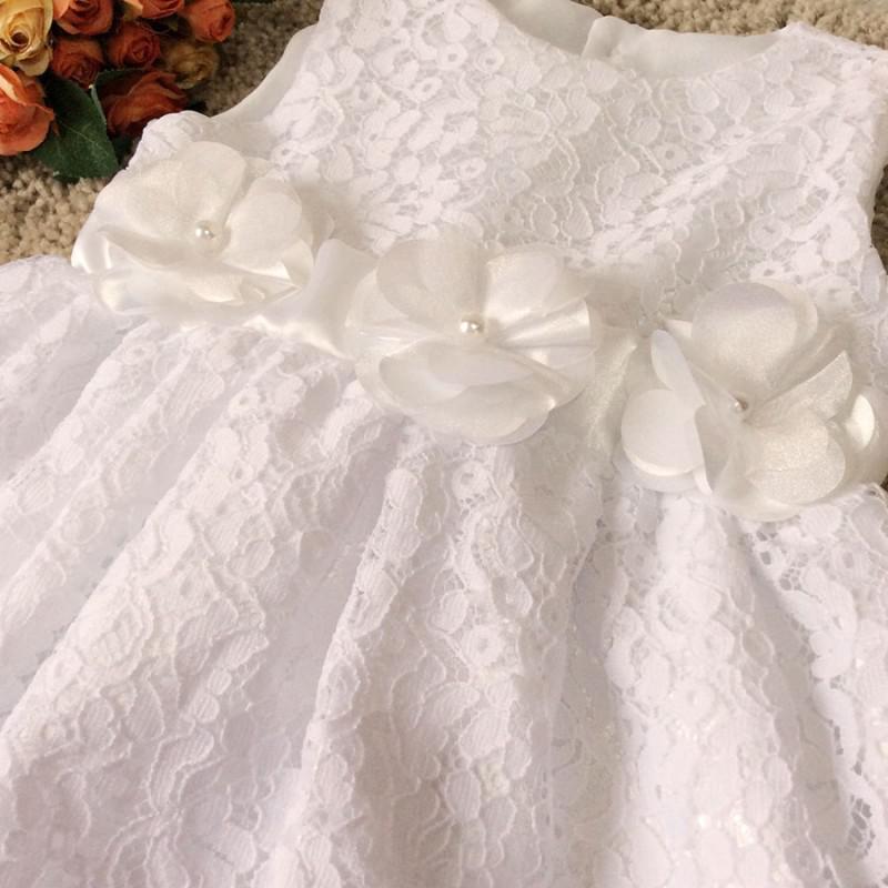 Vestido Branco Com Bolero Bebe Batizado