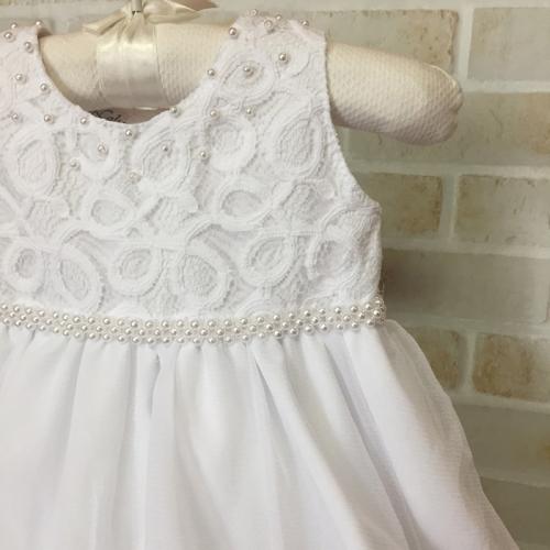 vestido branco batizado bebe