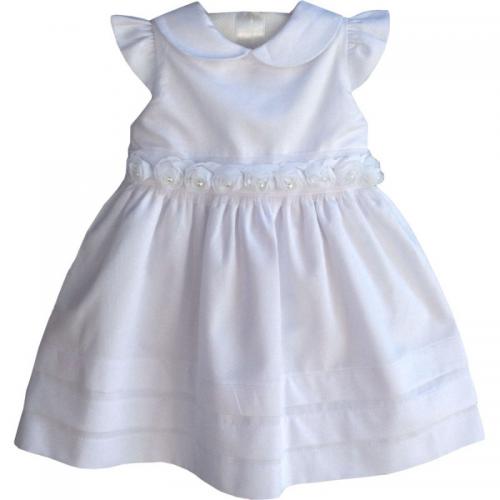 vestido de batizado azul bebe